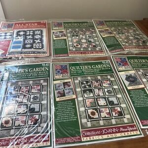 JoAnn Fabric Quilter's Garden Quilt Block of the Month Feb-June + All Star 1997